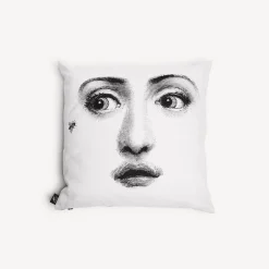 Cushions<Fornasetti Cushion Ape White/Black