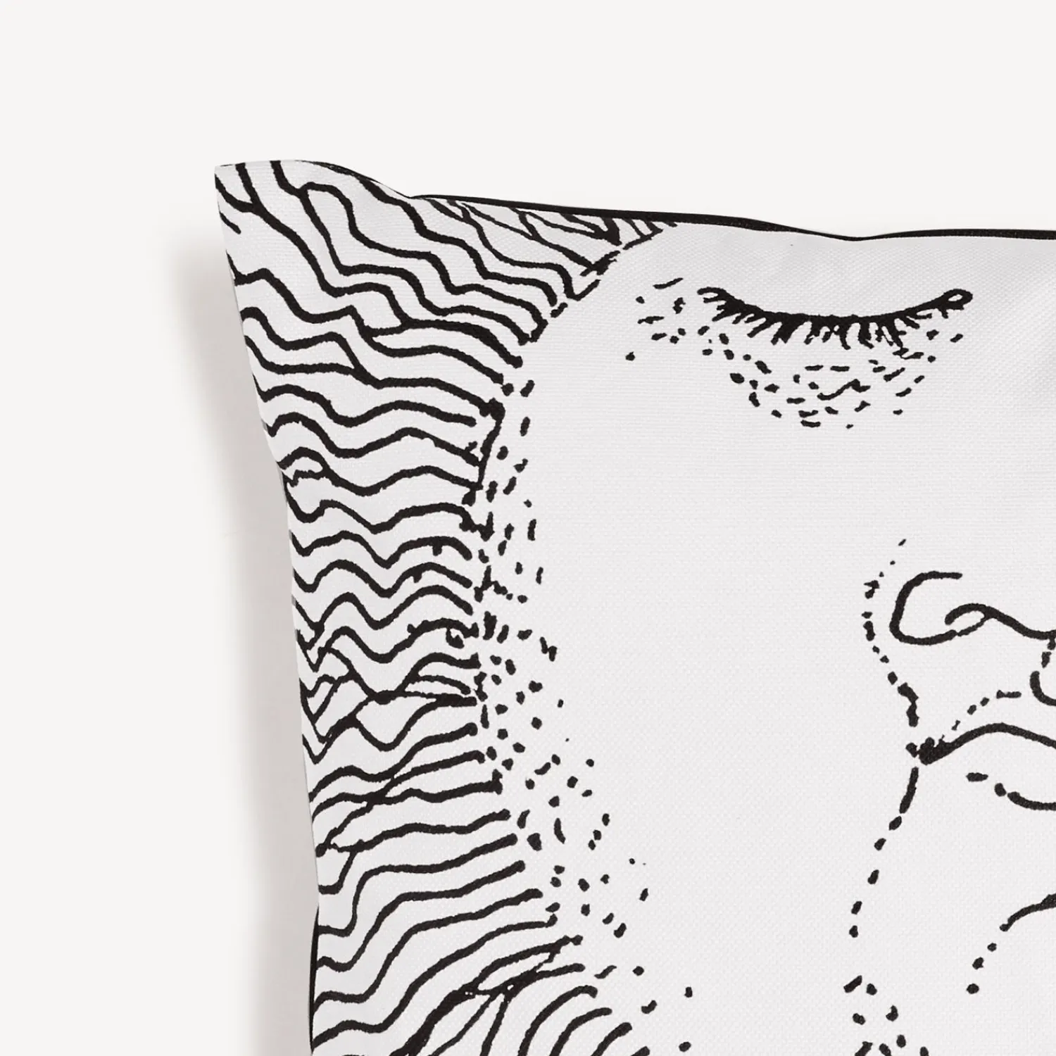 Cushions<Fornasetti Cushion Solingo White/Black