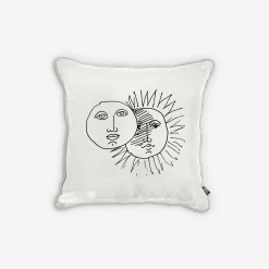 Cushions<Fornasetti Cushion Solitudo White/Black