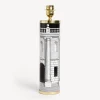 Lamps And Lampshades<Fornasetti Cylindrical Lamp Base Casa Con Colonne White/Black
