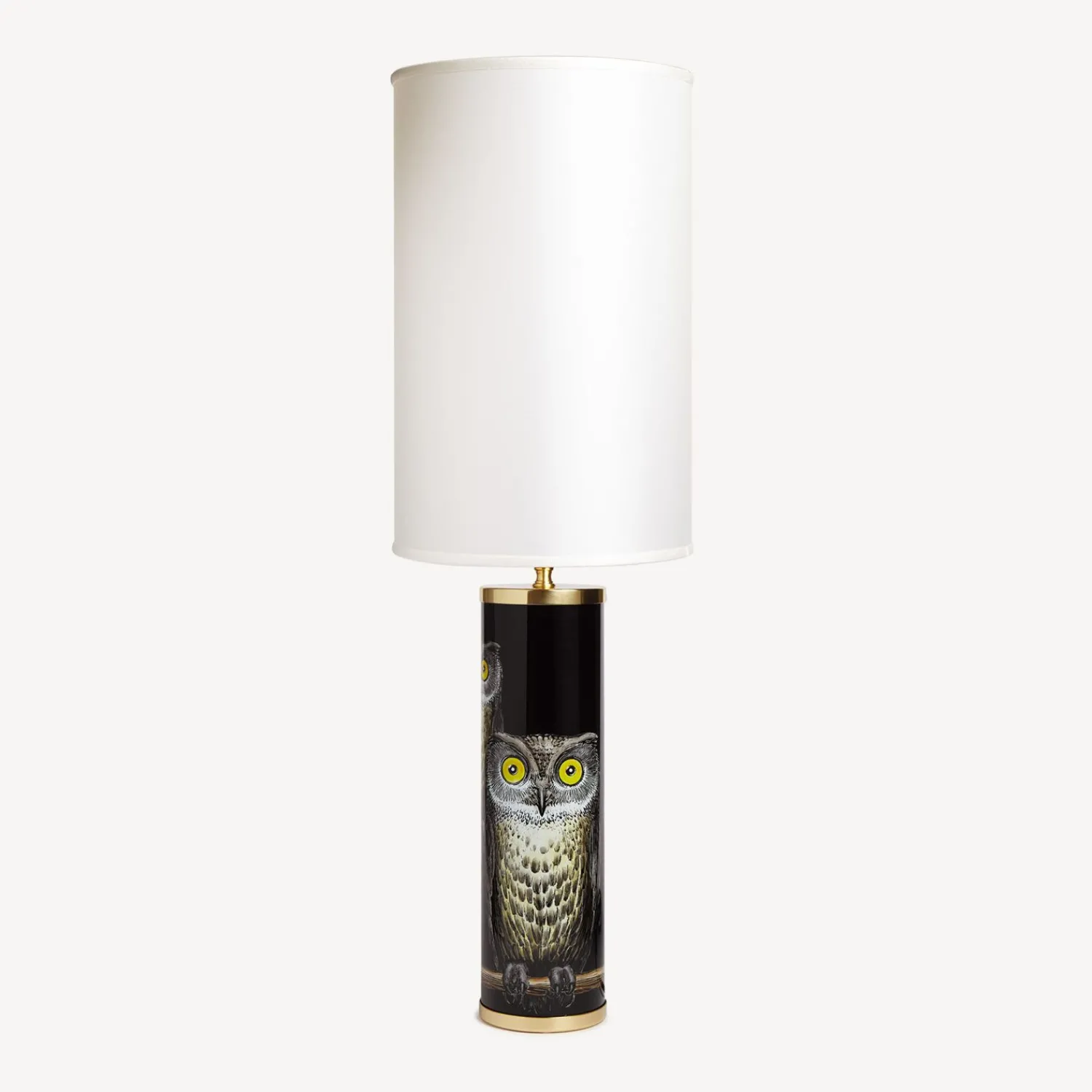 Lamps And Lampshades<Fornasetti Cylindrical Lamp Base Civette Multicolour
