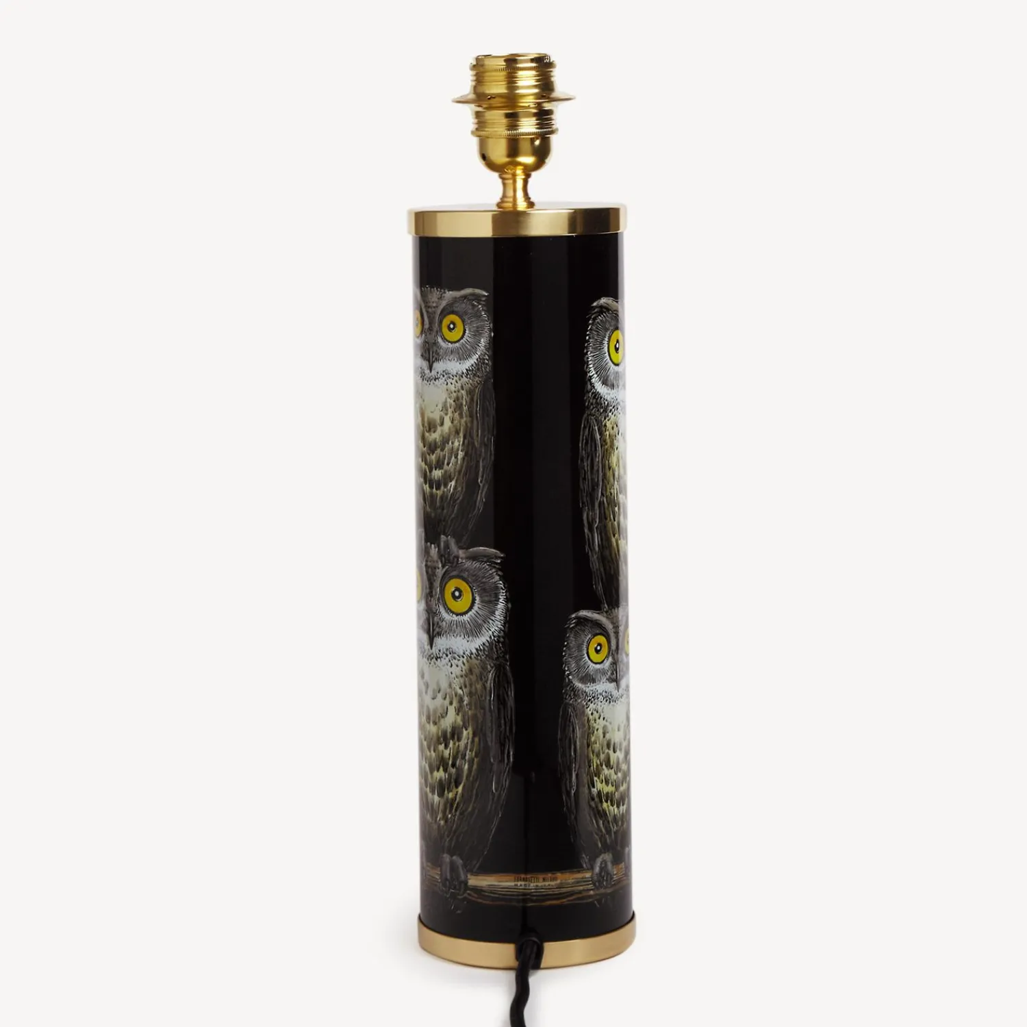 Lamps And Lampshades<Fornasetti Cylindrical Lamp Base Civette Multicolour