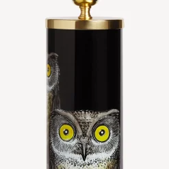 Lamps And Lampshades<Fornasetti Cylindrical Lamp Base Civette Multicolour