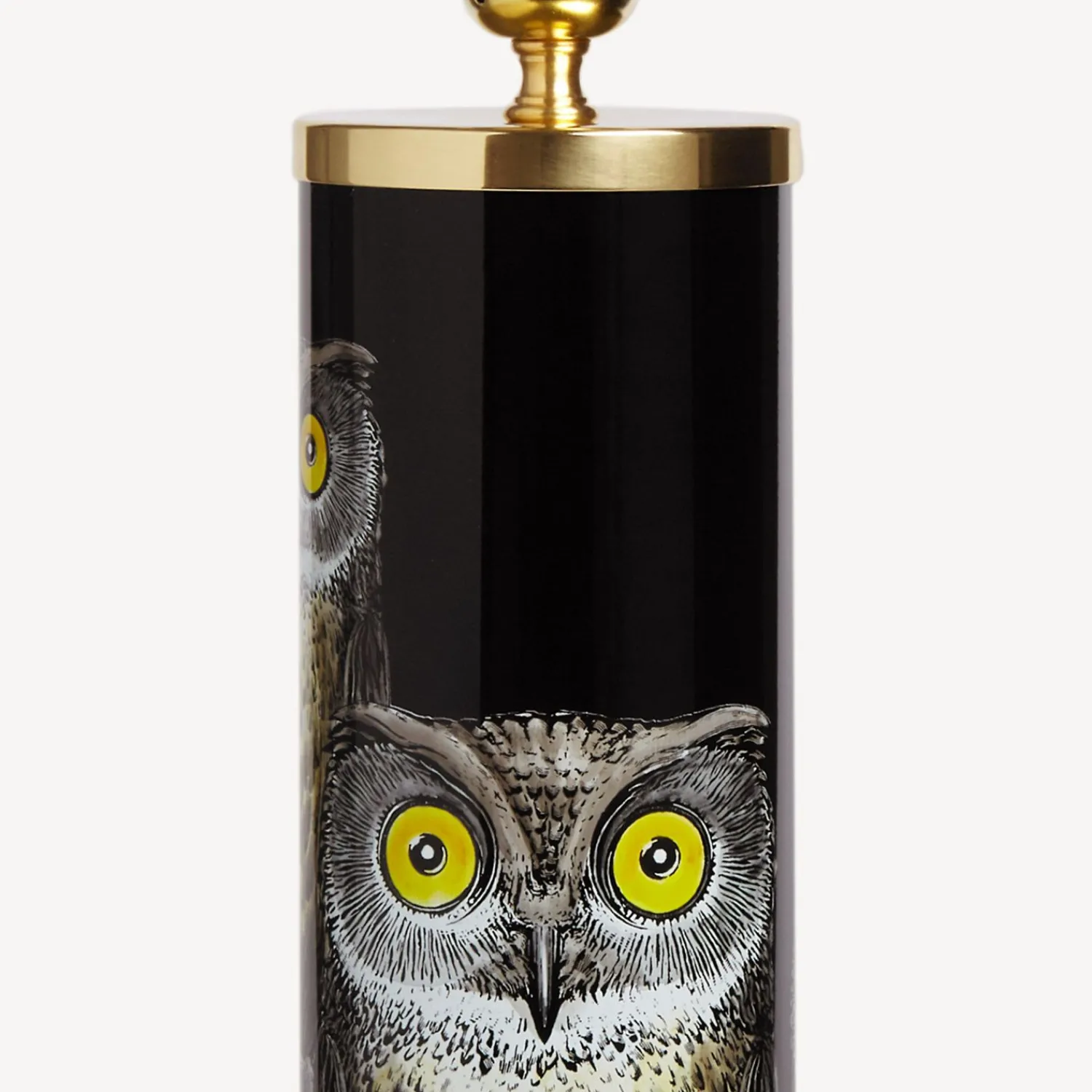 Lamps And Lampshades<Fornasetti Cylindrical Lamp Base Civette Multicolour