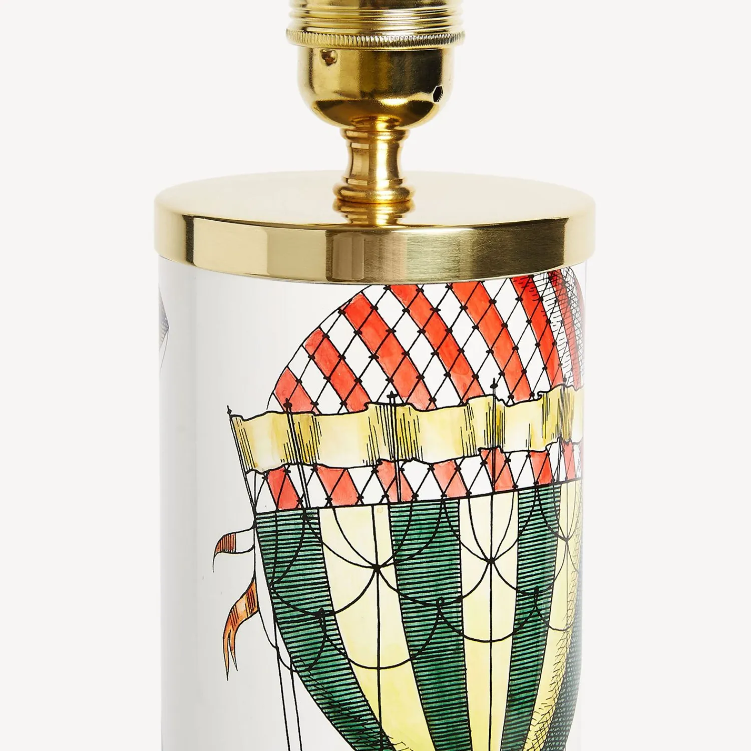 Lamps And Lampshades<Fornasetti Cylindrical Lamp Base Palloni Multicolour