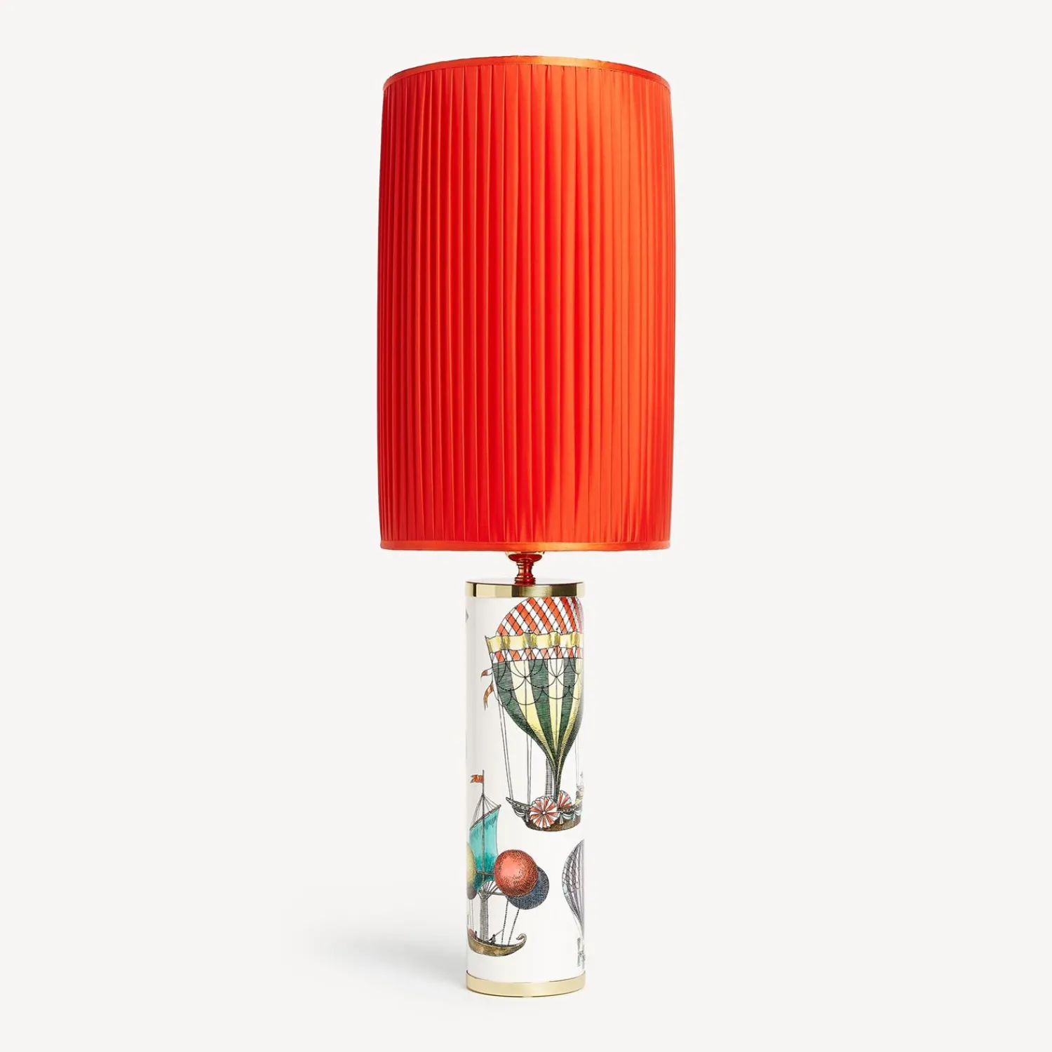 Lamps And Lampshades<Fornasetti Cylindrical Lamp Base Palloni Multicolour