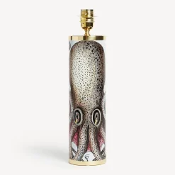 Lamps And Lampshades<Fornasetti Cylindrical Lamp Base Polipo Multicolour