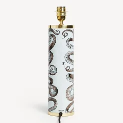 Lamps And Lampshades<Fornasetti Cylindrical Lamp Base Polipo Multicolour