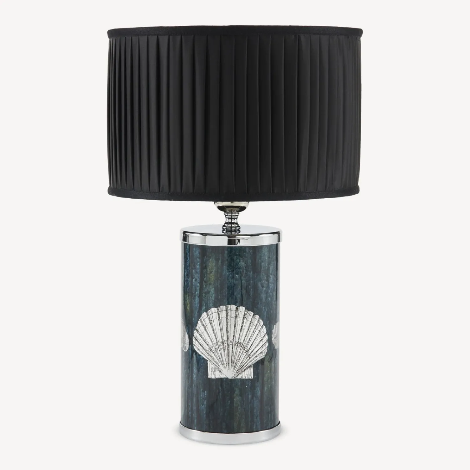 Lamps And Lampshades<Fornasetti Cylindrical Lampshade In Pleated Fabric Black
