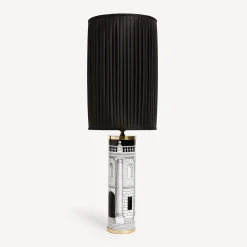 Lamps And Lampshades<Fornasetti Cylindrical Pleated Lampshade Black