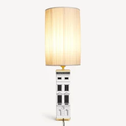 Lamps And Lampshades<Fornasetti Cylindrical Pleated Lampshade White