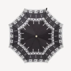 Umbrellas<Fornasetti Folding Umbrella Architettura White/Black