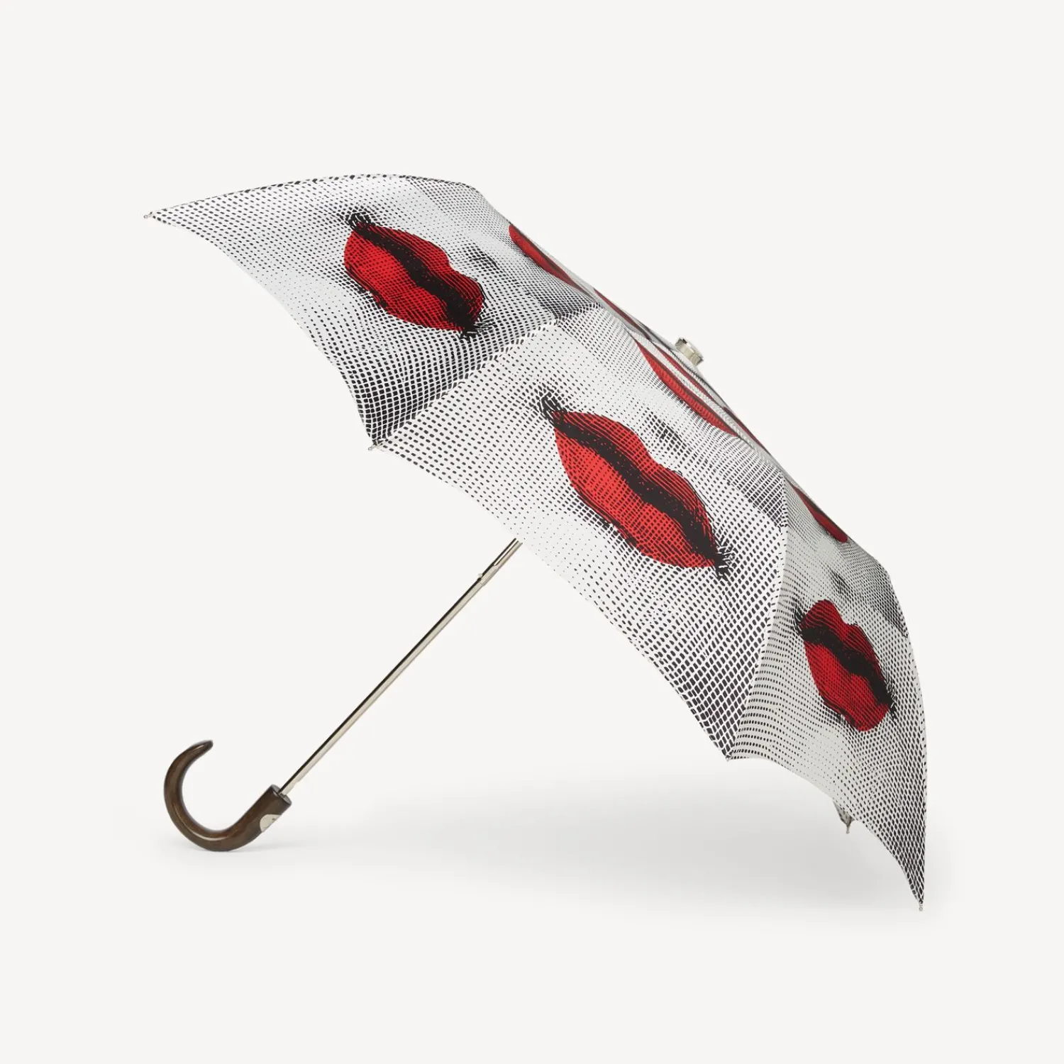 Umbrellas<Fornasetti Folding Umbrella Bocche White/Black/Red