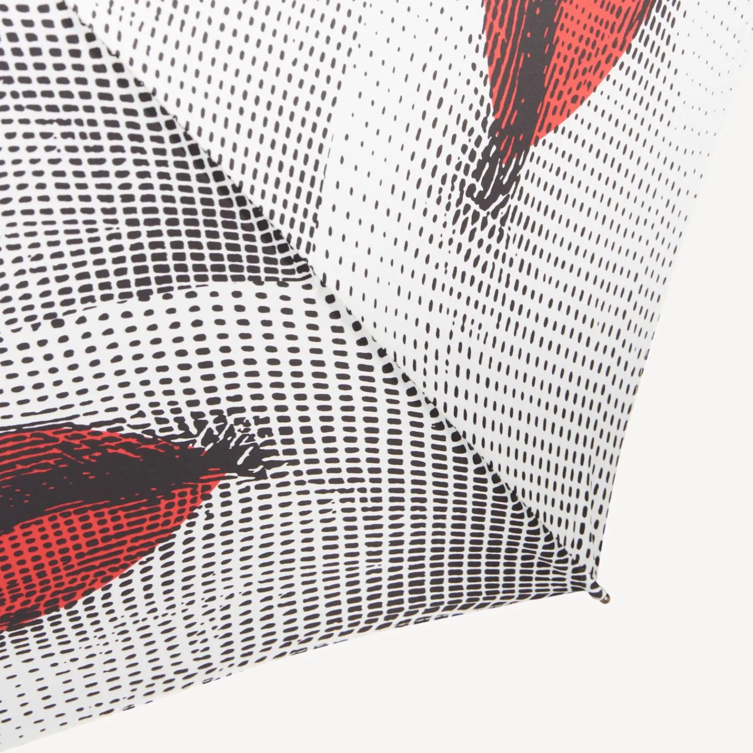 Umbrellas<Fornasetti Folding Umbrella Bocche White/Black/Red