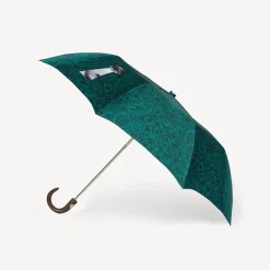 Umbrellas<Fornasetti Folding Umbrella Serratura Su Malachite Green/Black