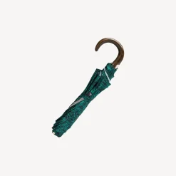 Umbrellas<Fornasetti Folding Umbrella Serratura Su Malachite Green/Black