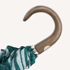 Umbrellas<Fornasetti Folding Umbrella Serratura Su Malachite Green/Black