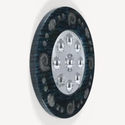 Design Mirrors<Fornasetti Frame With Bubbles Mirror Giro Di Conchiglie Silver/Blue