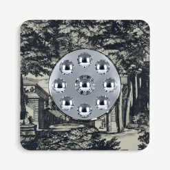 Design Mirrors<Fornasetti Frame With Bubbles Mirror Giardino Settecentesco Blue/Ivory