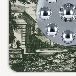 Design Mirrors<Fornasetti Frame With Bubbles Mirror Giardino Settecentesco Green/Ivory