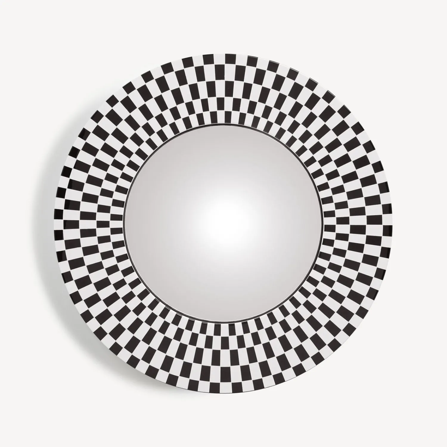 Design Mirrors<Fornasetti Frame With Convex Mirror Egocentrismo White/Black