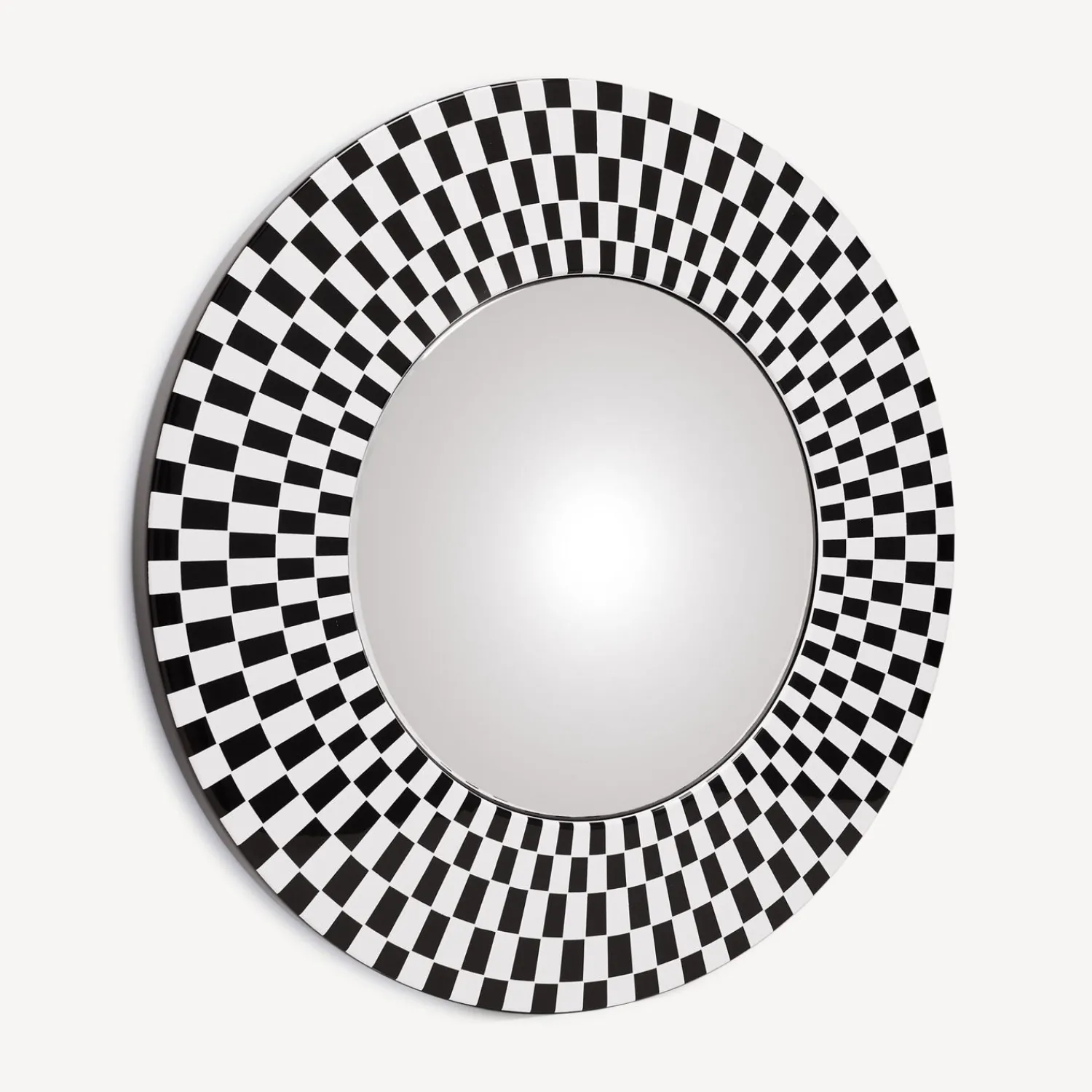 Design Mirrors<Fornasetti Frame With Convex Mirror Egocentrismo White/Black
