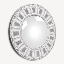 Design Mirrors<Fornasetti Frame With Convex Mirror Architettura White/Black