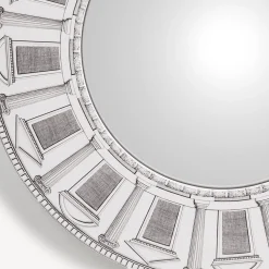 Design Mirrors<Fornasetti Frame With Convex Mirror Architettura White/Black