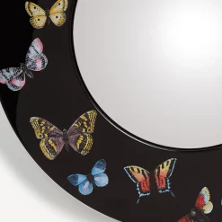 Design Mirrors<Fornasetti Frame With Convex Mirror Farfalle Multicolour