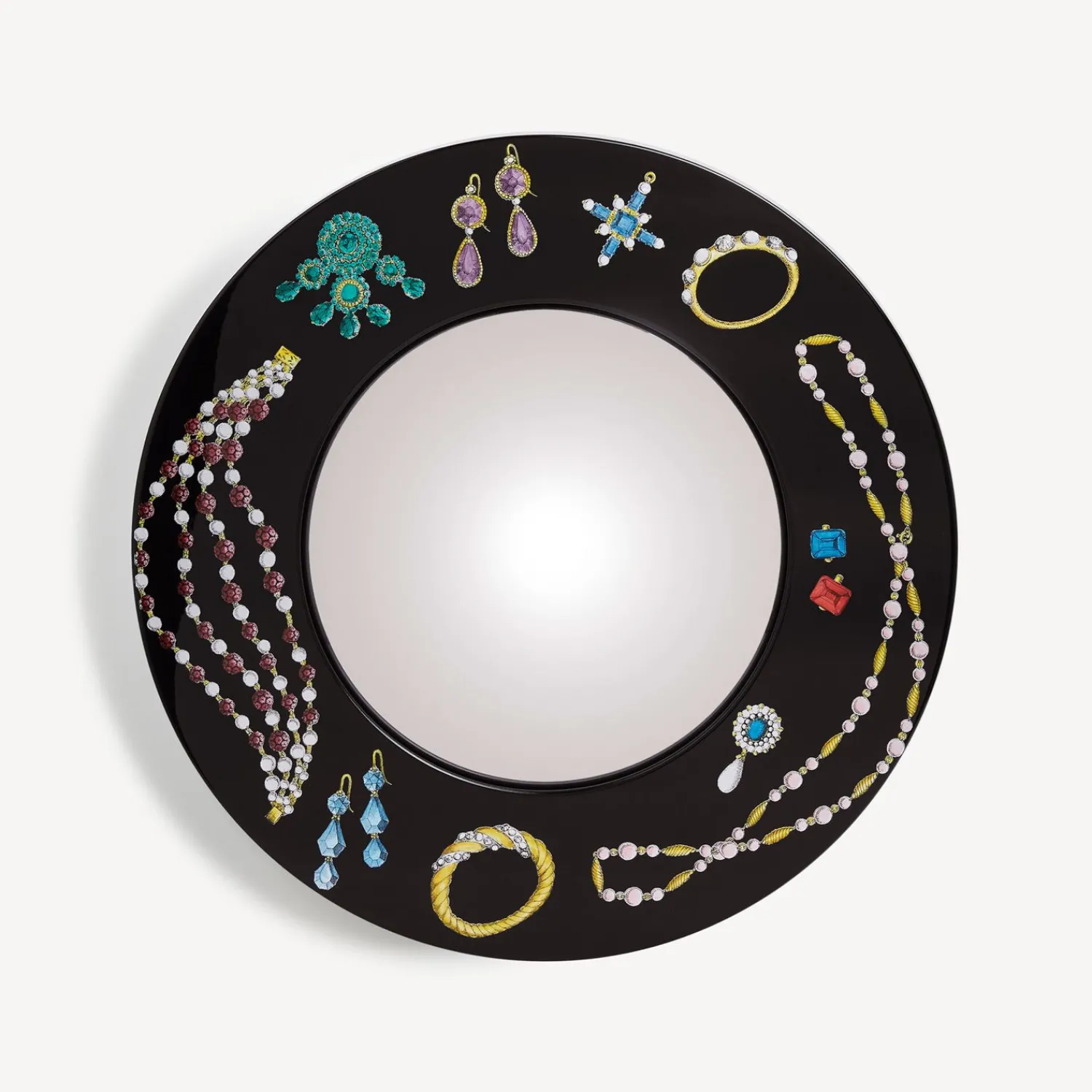 Design Mirrors<Fornasetti Frame With Convex Mirror Gioielli Multicolour