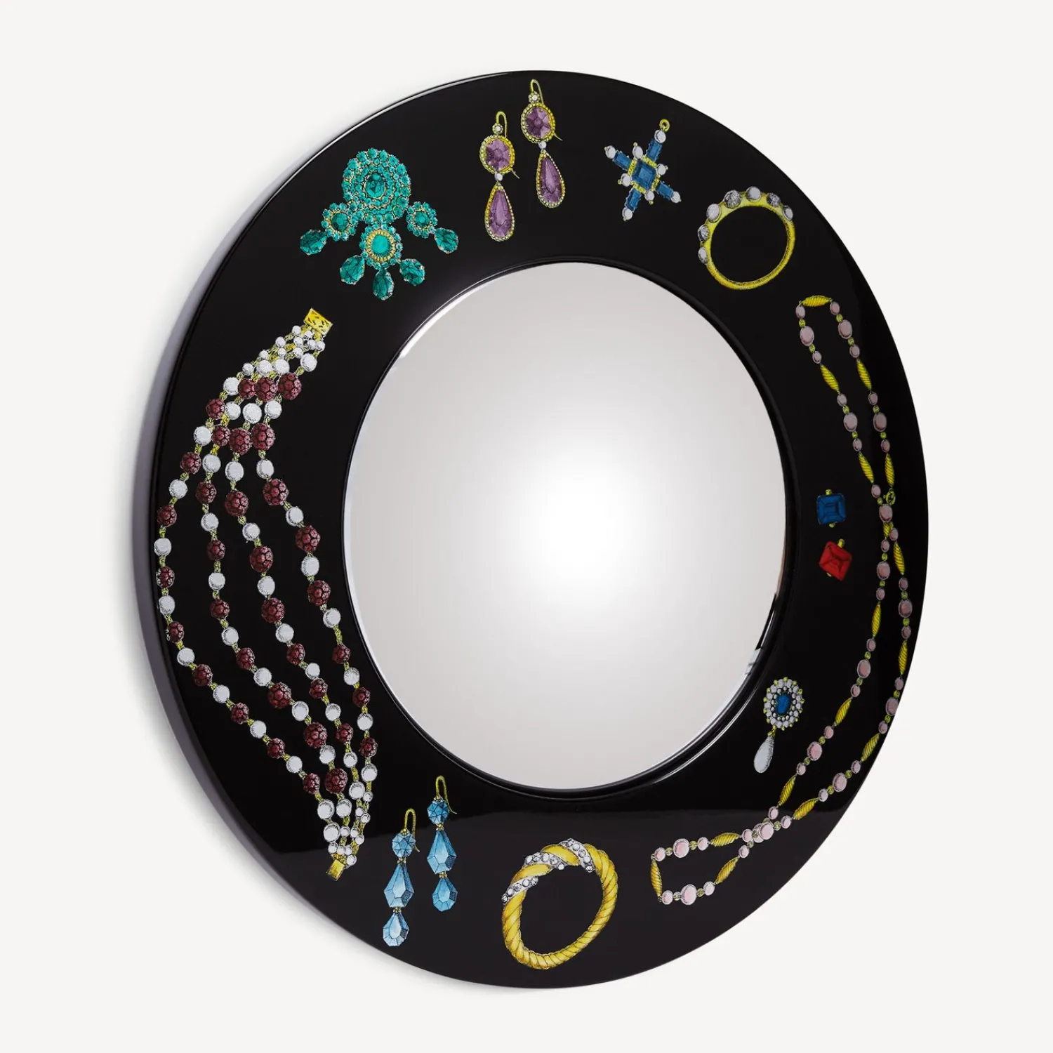 Design Mirrors<Fornasetti Frame With Convex Mirror Gioielli Multicolour