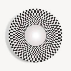 Design Mirrors<Fornasetti Frame With Convex Mirror Egocentrismo White/Black