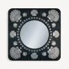 Design Mirrors<Fornasetti Frame With Flat Mirror Giro Di Conchiglie Silver/Blue