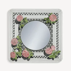 Design Mirrors<Fornasetti Frame With Flat Mirror Musciarabia Con Rose Multicolour