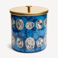 Ice Buckets<Fornasetti Ice Bucket Cammei White/Black/Light Blue