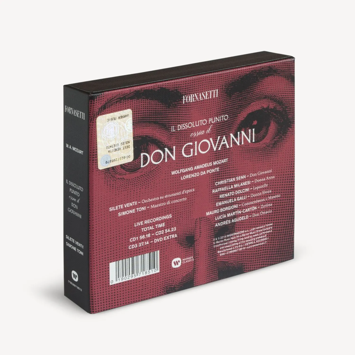 Books<Fornasetti Il Dissoluto Punito Ossia Il Don Giovanni - 3Cd And 1Dvd Box Red/White/Black
