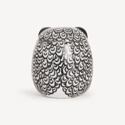 Small Containers<Fornasetti Jar Civetta Piumata White/Black/Gold