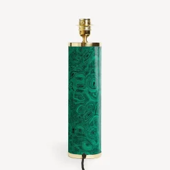 Lamps And Lampshades<Fornasetti Lamp Serratura Su Malachite Green/White/Black