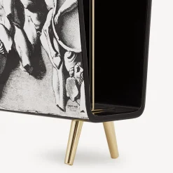 Magazine Racks<Fornasetti Magazine Rack Bassorilievo White/Black