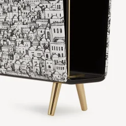 Magazine Racks<Fornasetti Magazine Rack Gerusalemme White/Black
