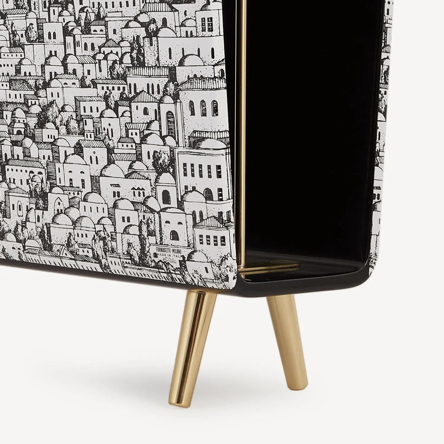 Magazine Racks<Fornasetti Magazine Rack Gerusalemme White/Black