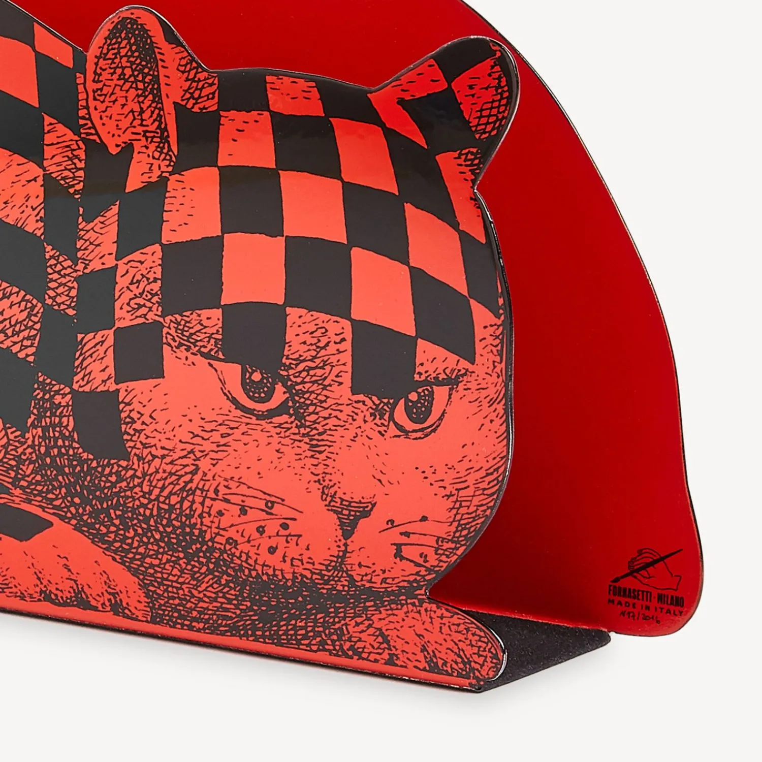 Magazine Racks<Fornasetti Magazine Rack High Fidelity Red/Black