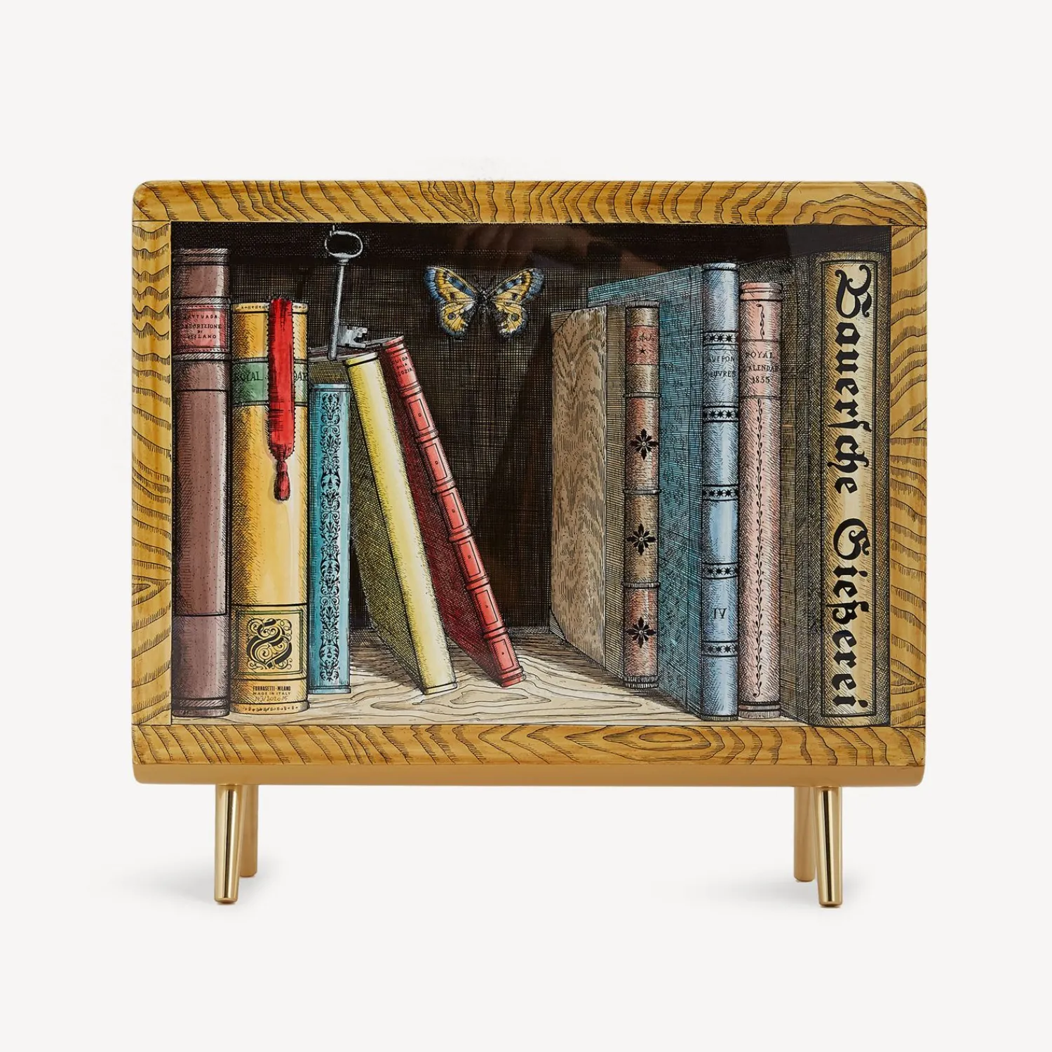 Magazine Racks<Fornasetti Magazine Rack Libri Multicolour