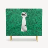 Magazine Racks<Fornasetti Magazine Rack Serratura Su Malachite Green/White/Black
