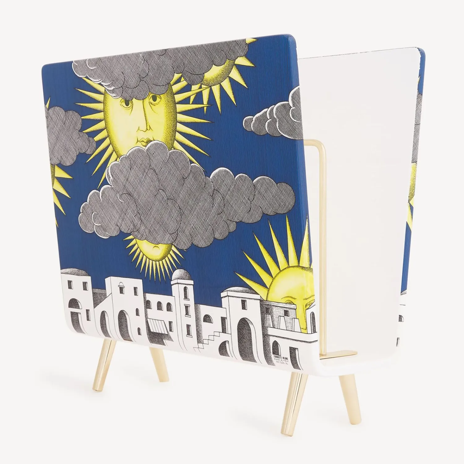Magazine Racks<Fornasetti Magazine Rack Sole Di Capri Multicolour