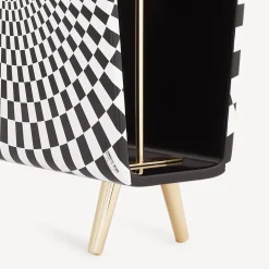 Magazine Racks<Fornasetti Magazine Rack Solecentrismo White/Black