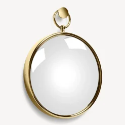 Design Mirrors<Fornasetti Magic Convex Mirror With Ring Brass