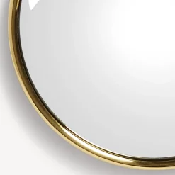 Design Mirrors<Fornasetti Magic Convex Mirror With Velvet Ribbon Brass/Bordueaux