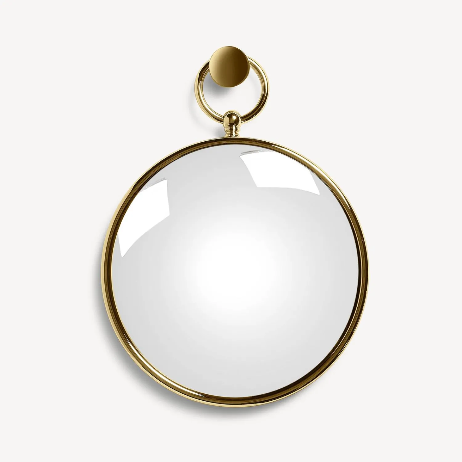 Design Mirrors<Fornasetti Magic Convex Mirror With Ring Brass