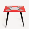 Tables<Fornasetti Magic Table Mani White/Black/Red